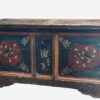ANTICO BAULE IN LEGNO DECORATO