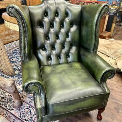 POLTRONA CHESTERFIELD QUEEN ANNE originale anni'70/'80