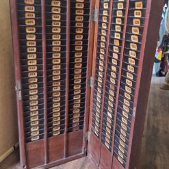 SCHEDARIO INDUSTRIALE VINTAGE DA PARETE- EPOCA PRIMO '900