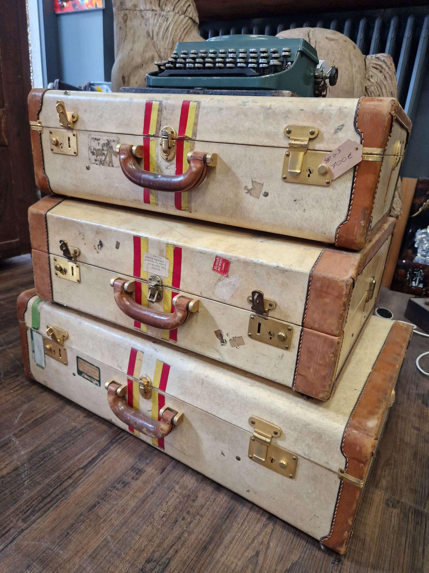 SET di 3 VALIGIE VINTAGE ANNI '50/'60 - immagine 2