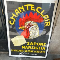 LOCANDINA PUBBLICITARIA VINTAGE - CHANTECLAIR SAPONE MARSIGLIA