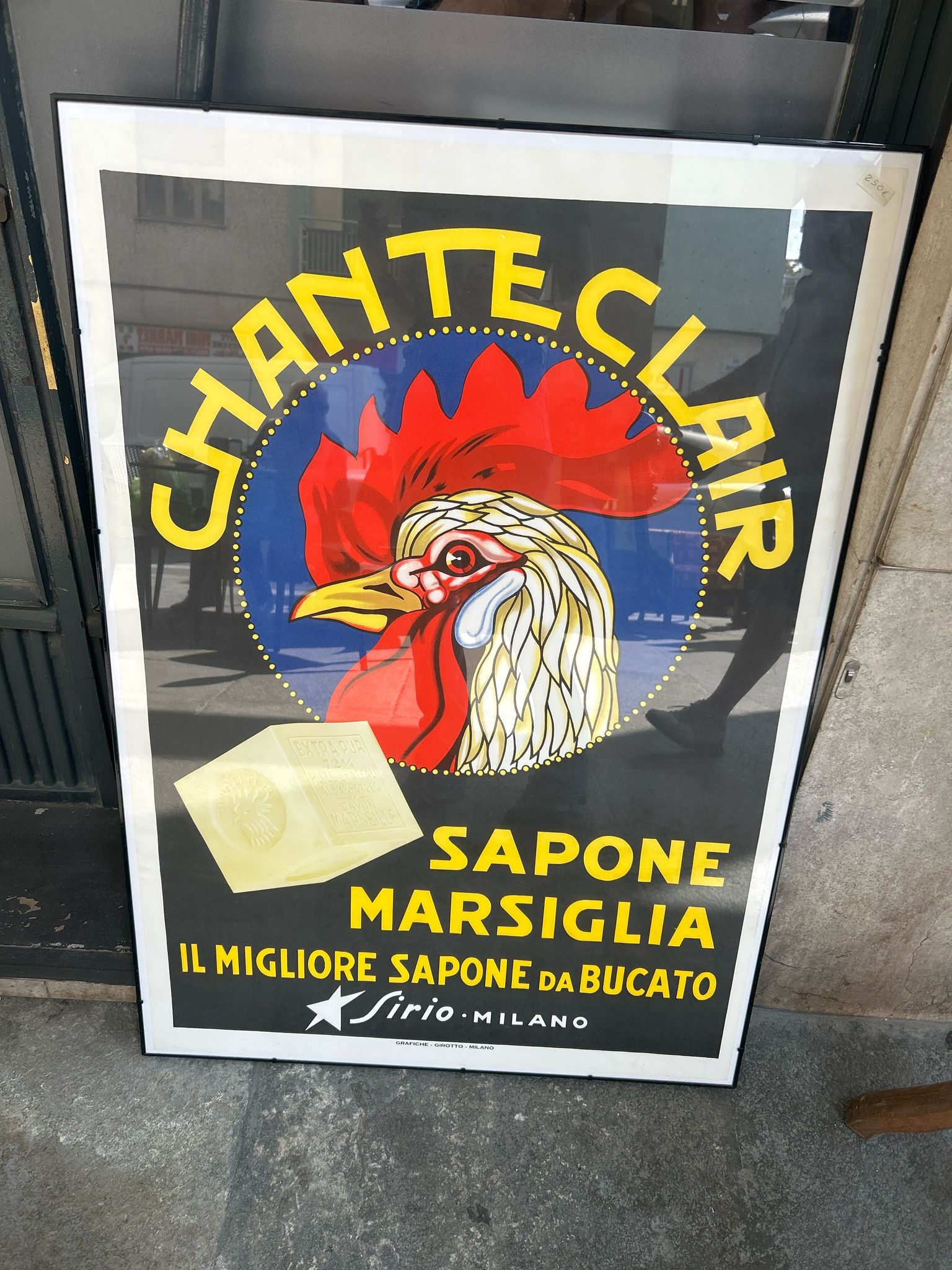 LOCANDINA PUBBLICITARIA VINTAGE - CHANTECLAIR SAPONE MARSIGLIA