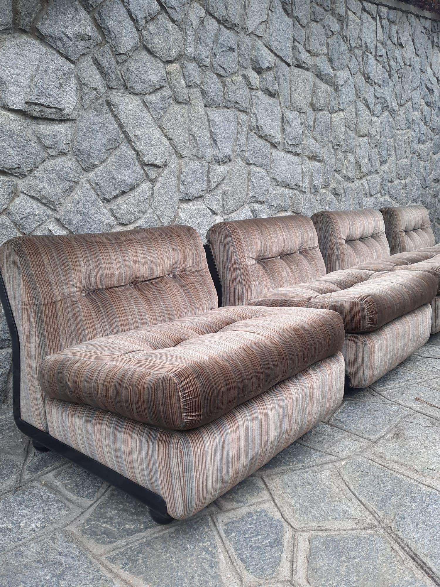 SET ORIGINALE di 2 (DUE) SEDUTE MODULARI B&B ITALIA - ANNI '70