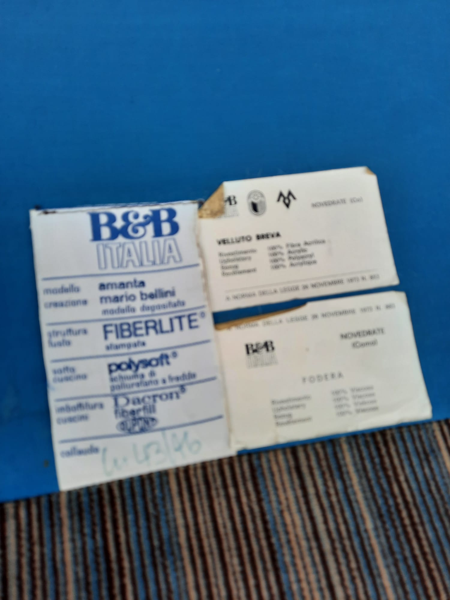 SET ORIGINALE di 2 (DUE) SEDUTE MODULARI B&B ITALIA - ANNI '70 - immagine 4