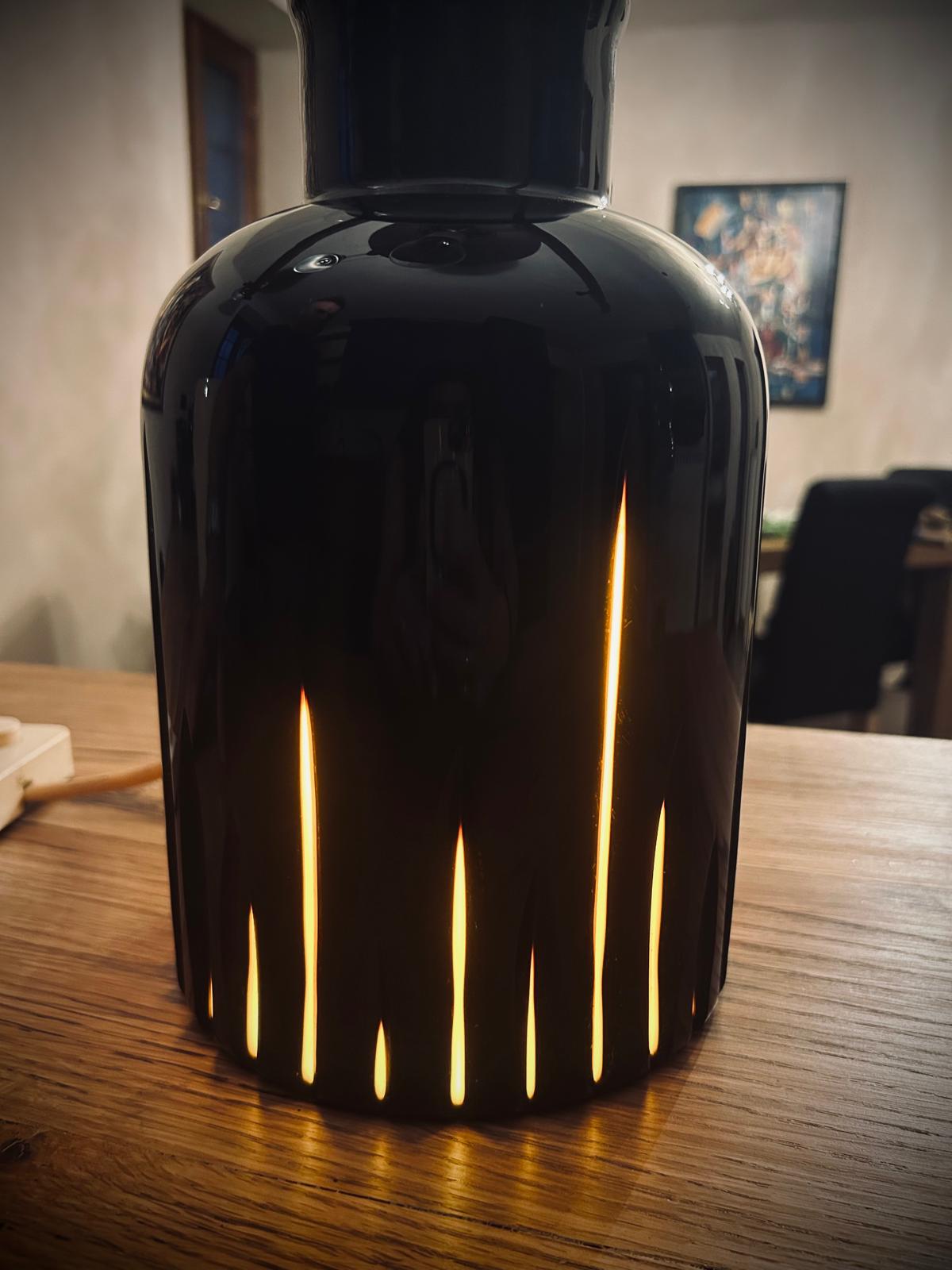 LAMPADA DA TAVOLO IN VETRO DI MURANO - DESIGN ITALIANO ANNI '70 - immagine 2