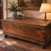 Antica cassapanca in legno con patina originale