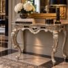Console argentata in stile barocco veneziano