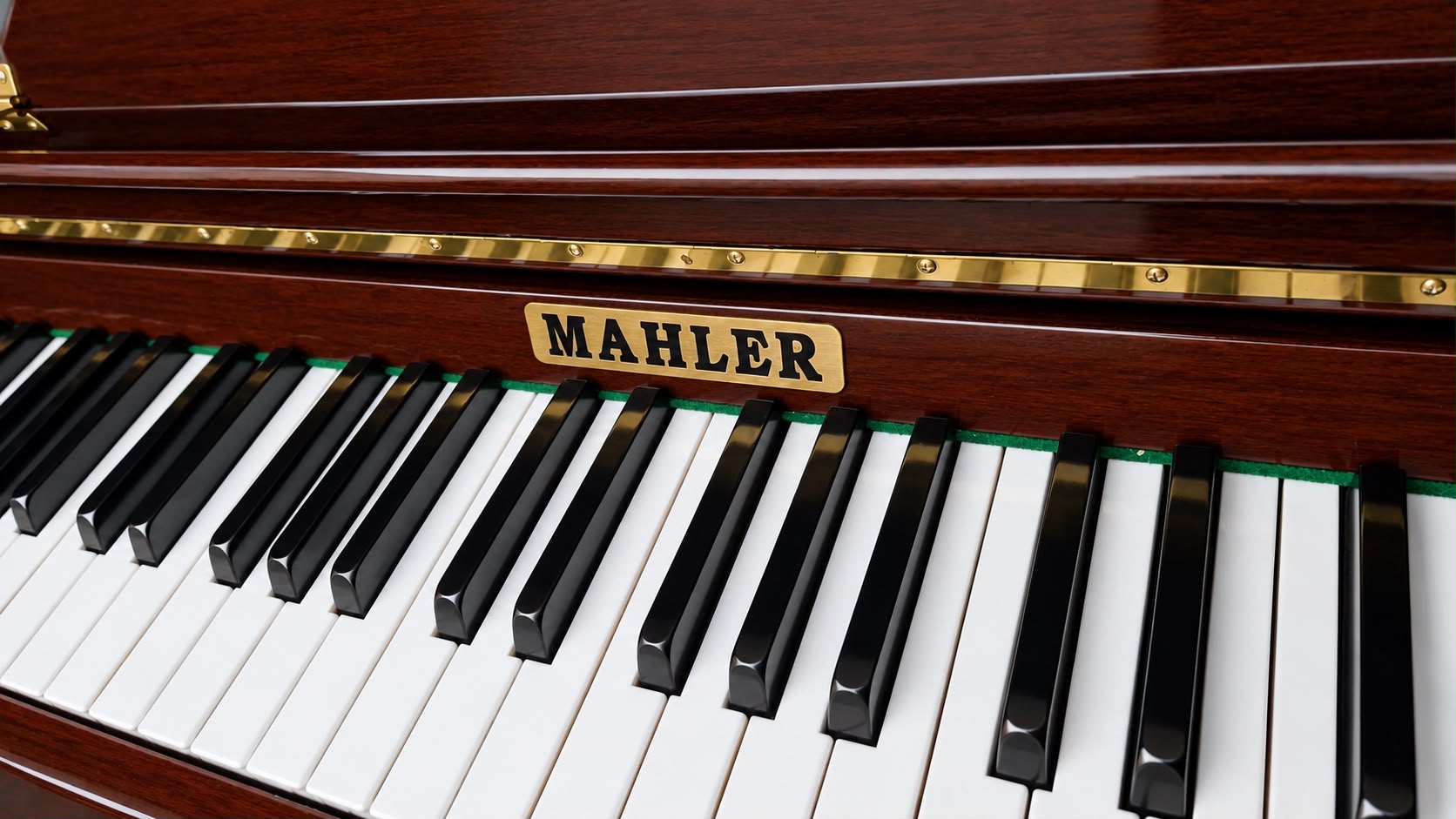 Pianoforte verticale Mahler – Noce lucido - immagine 5