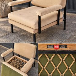 Coppia di poltrone lounge ISA – Design italiano Mid-Century, anni ’50/’60